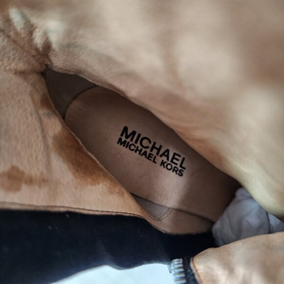 MICHAEL KORS Veronica Black Stiletto Booties Size 8 New - Picture 10 of 11